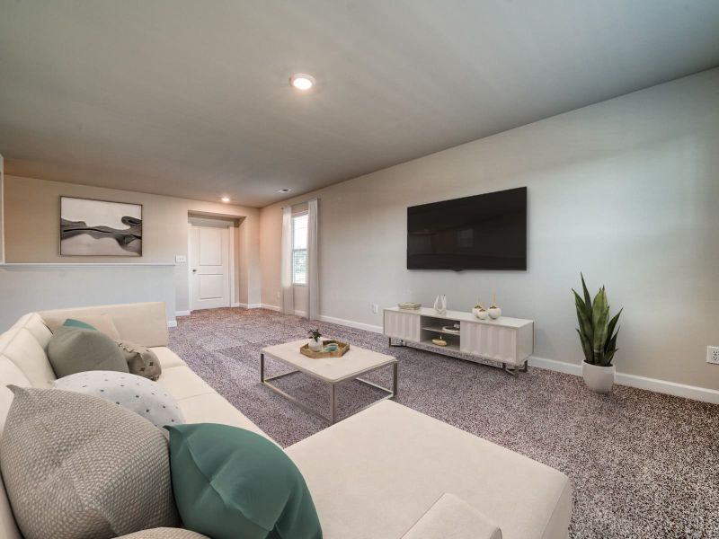 Play board games or watch a movie in the spacious loft.