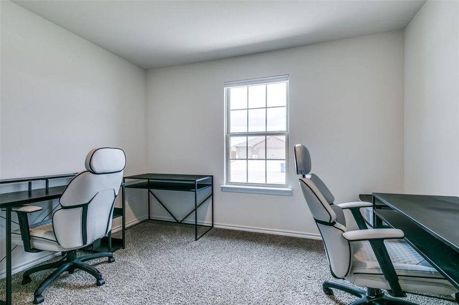 View of carpeted office