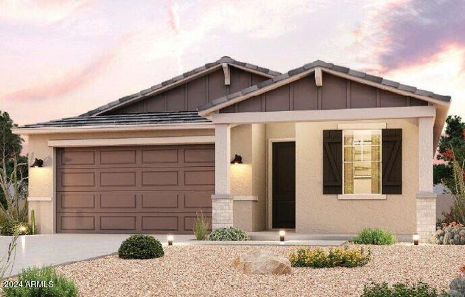 New construction Single-Family house 1584 S 246Th Lane, Buckeye, AZ 85326 Plan 1- photo
