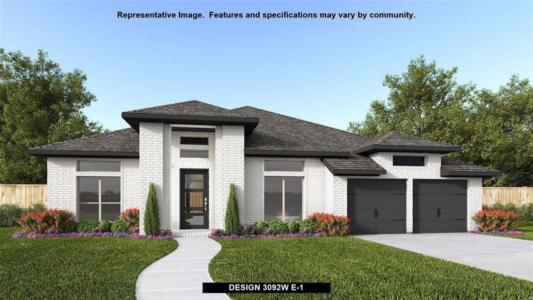 New construction Single-Family house Design 3092W, 101 Teralyn Grove Loop, Willis, TX 77318 - photo