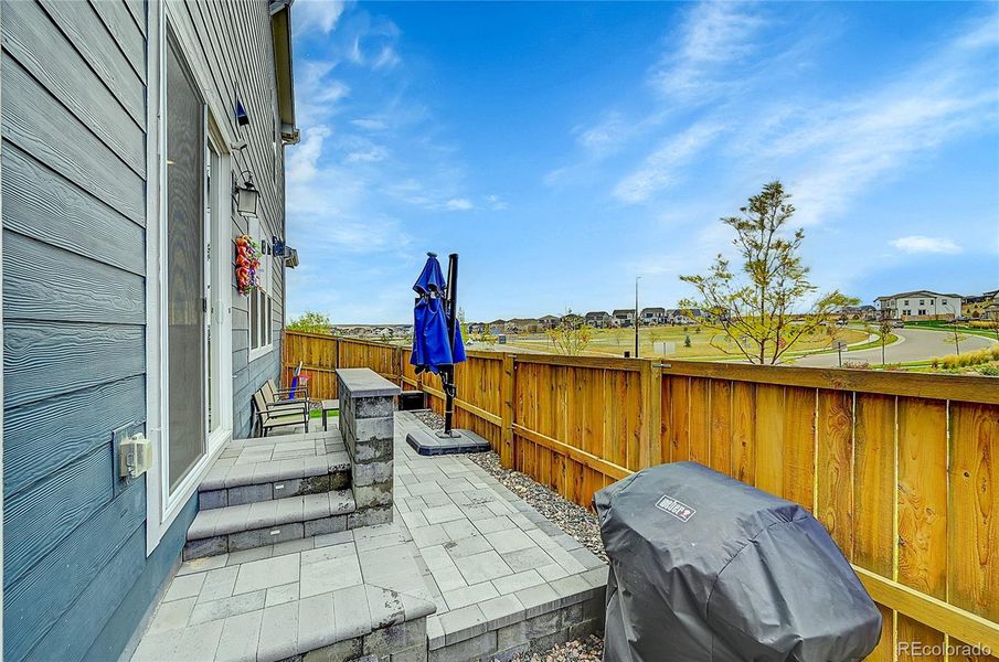 Fenced-In Paver Patio