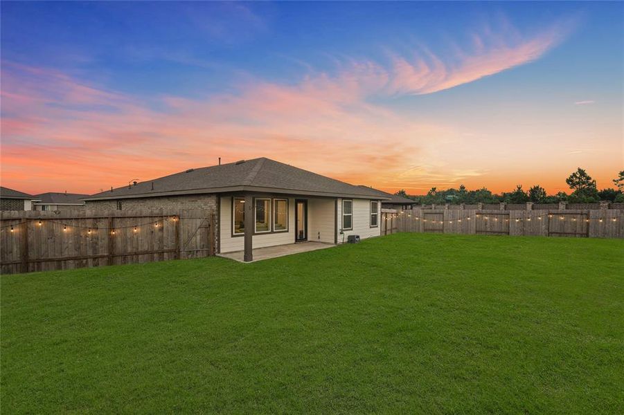 Oversized backyard is well suited for entertaining, recreation, and a pool