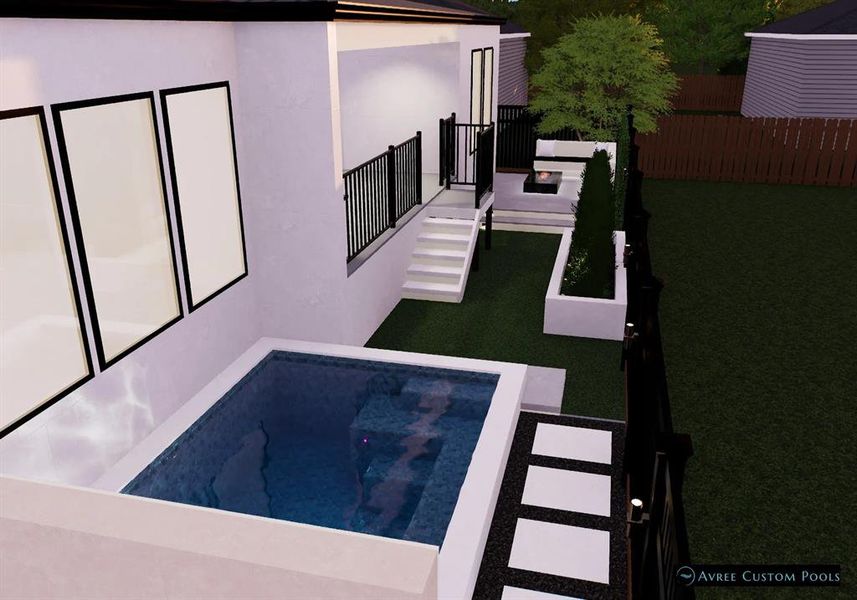 **Plunge Pool Rendering, seller offering credit, ask for details**