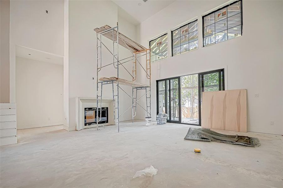 Two story living room (Construction Photo 10/11/24)