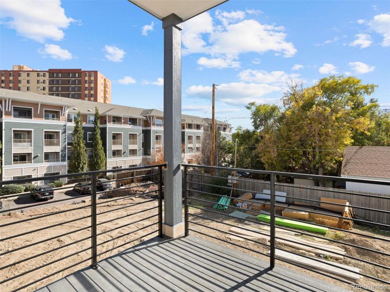 Balcony with southeastern views