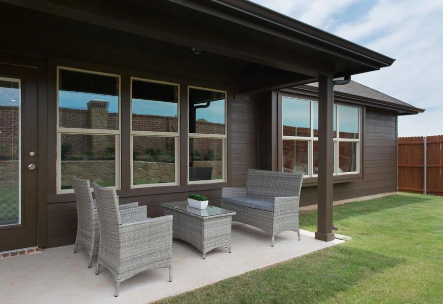 Patio | Concept 1849 at Silo Mills - Select Series in Joshua, TX by Landsea Homes