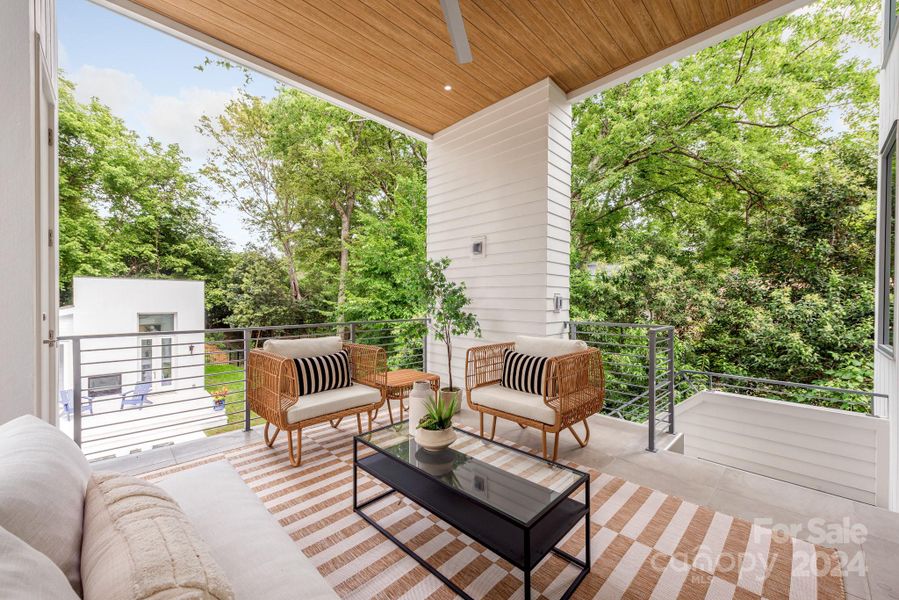 Deck overlooking property