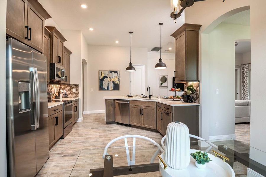 Sweetwater new construction home plan kitchen space by William Ryan Homes Tampa