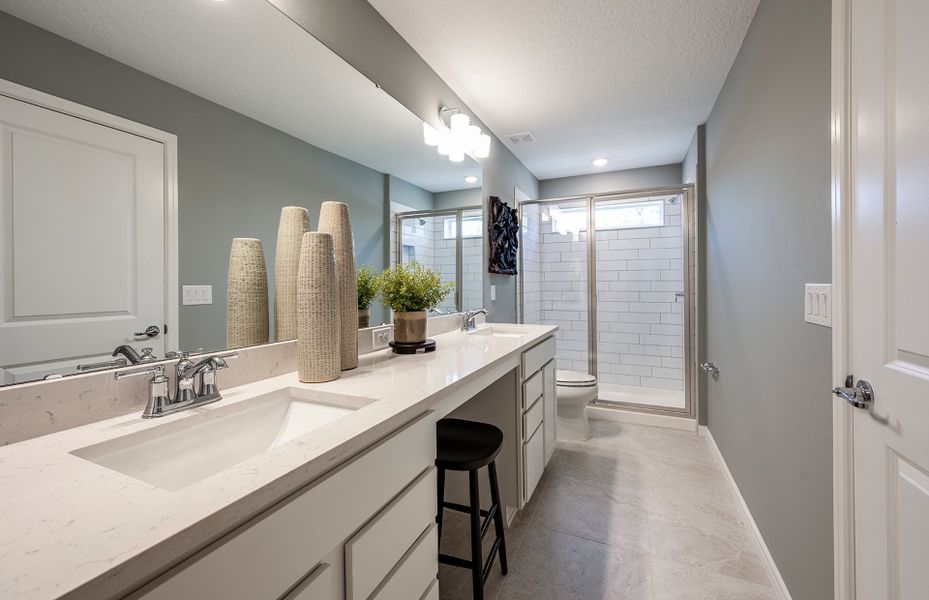 Owner's Bath with Dual Sinks & Shower