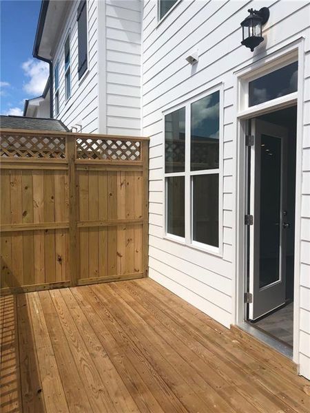 Enjoy the fresh air outside on your cozy deck off your sunroom .PHOTOS NOT OF ACTUAL HOME BUT OF PREVIOUSLY BUILT GARWOOD HOME- HOME IS UNDER CONSTRUCTION