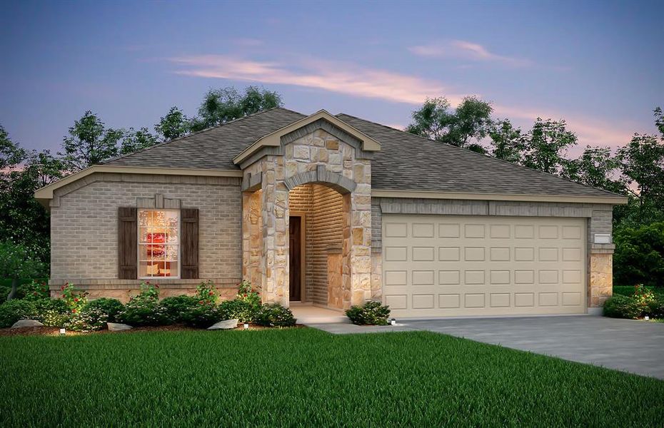 NEW CONSTRUCTION: Beautiful one-story home available at Townsend Green in Denton