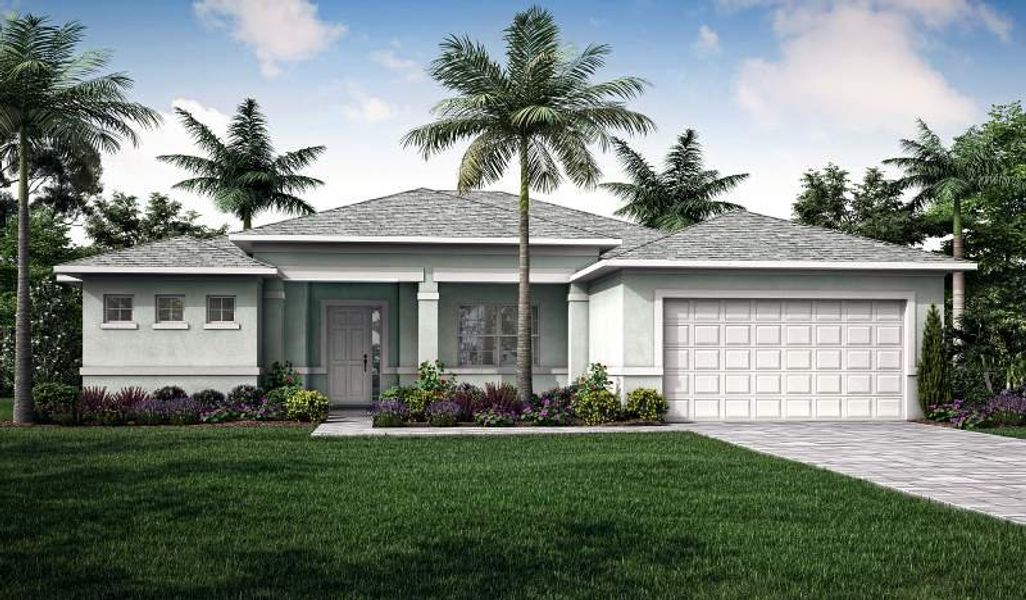 New construction Single-Family house Tradewinds I, 3174 Southwest Savona Boulevard, Port St. Lucie, FL 34953 - photo
