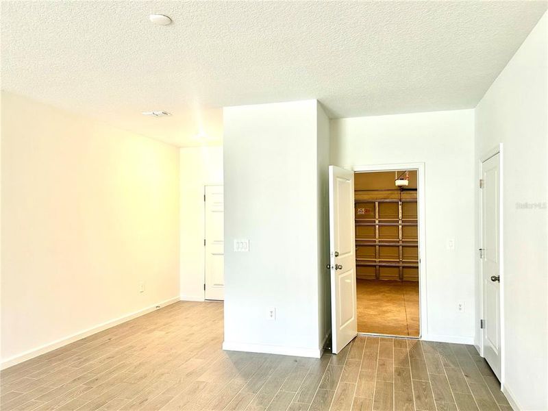 Family Room Toward Attached Garage