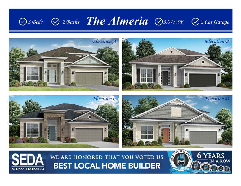 New construction Single-Family house The Almeria, 44 Dawson Creek Way, Saint Augustine, FL 32095 - photo