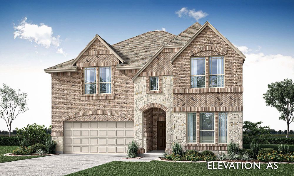 Elevation AS. Rose III New Home in Kaufman, TX