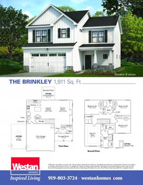 New construction Single-Family house The Brinkley, Cold Creek Court, Selma, NC 27576 - photo