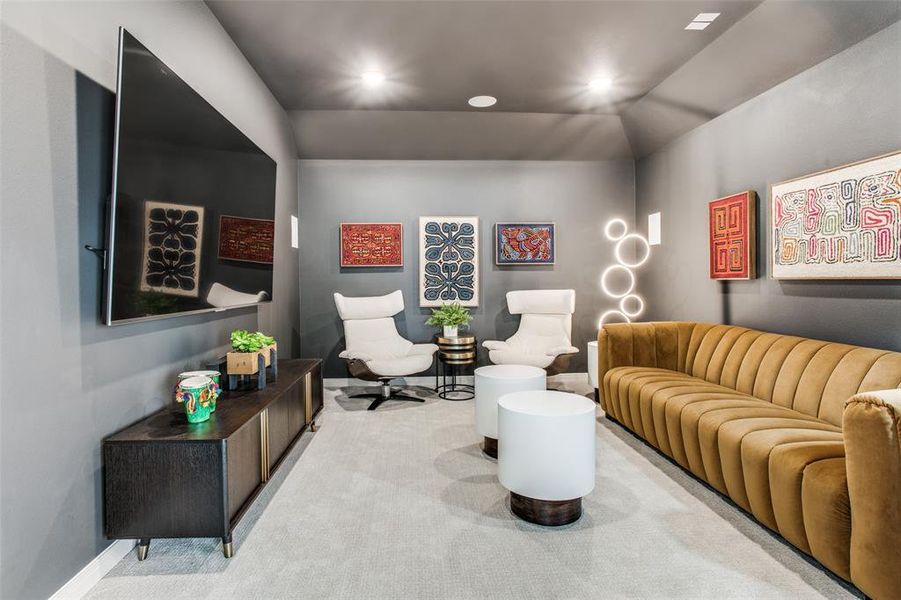 Your spacious new media room is the perfect place to host the big game day parties!