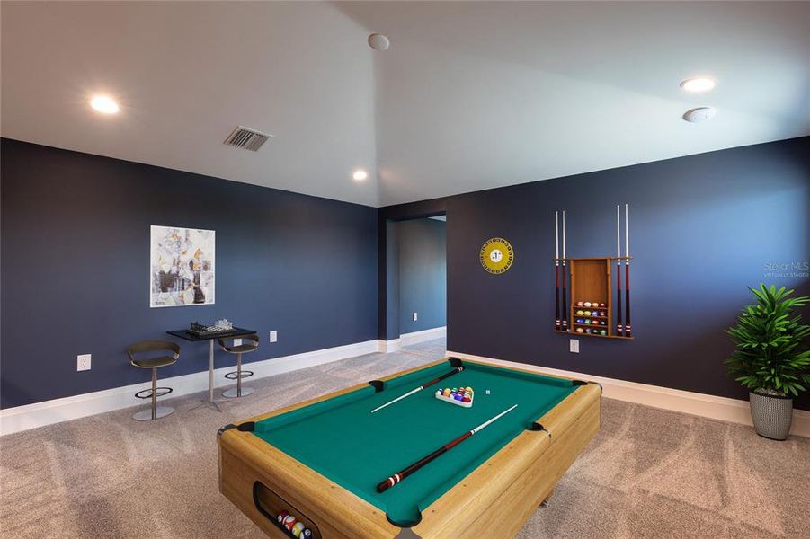 TWO STORY GAME ROOM- VIRTUALLY STAGED