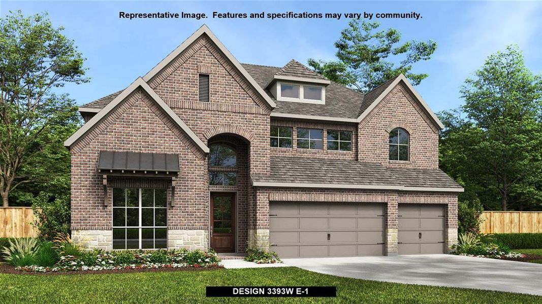 New construction Single-Family house Design 3393W, 124 Founders Grove Loop, Willis, TX 77318 - photo