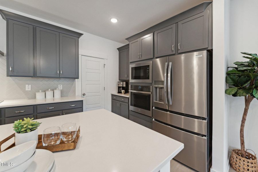 Tall Cabinets and Backsplash