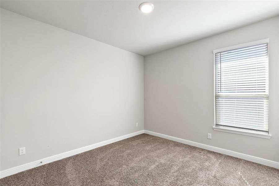 Unfurnished room with carpet flooring