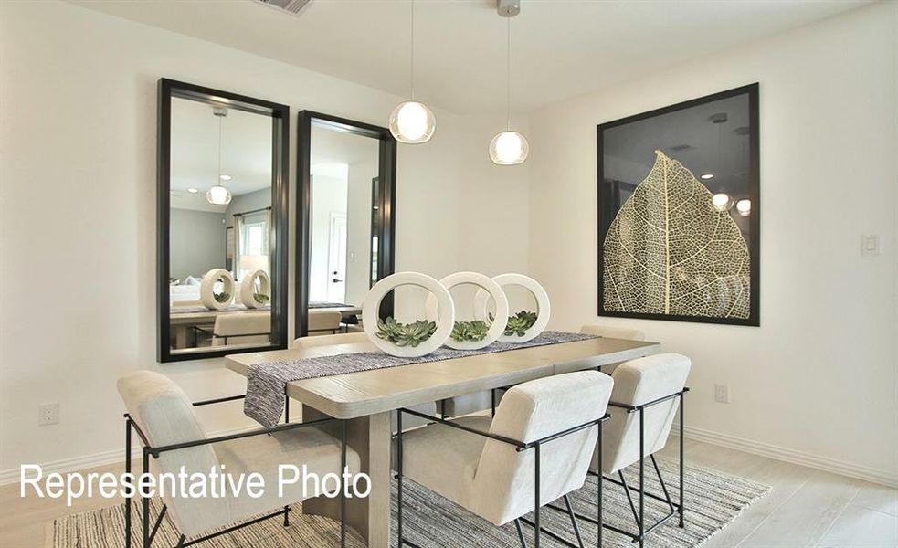 Dining room featuring light hardwood / wood-style floors