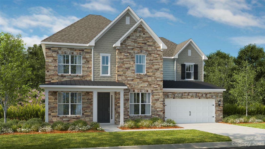New construction Single-Family house 7535 Happy Hollow, Mint Hill, NC 28227 Essex II- photo