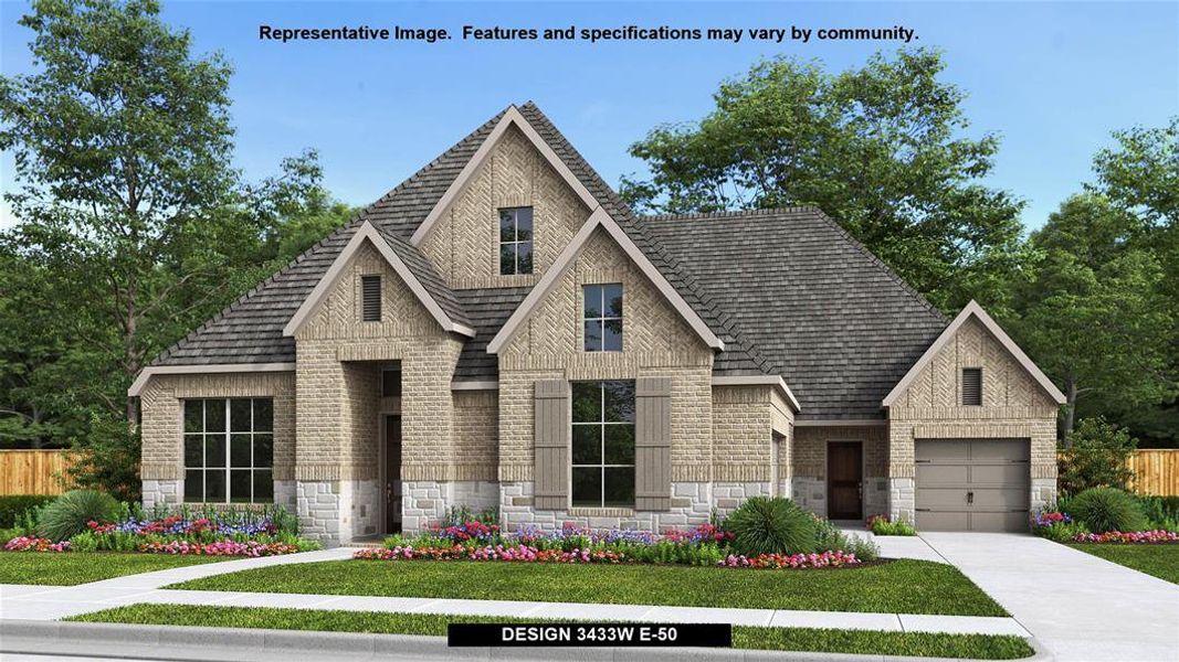 New construction Single-Family house Design 3433W, 1426 Fieldstone Drive, Midlothian, TX 76065 - photo