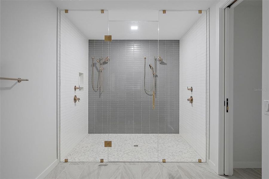 Owners Suite Oversized shower