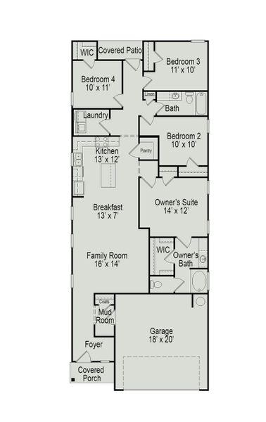 The Mockingbird II Floor Plan