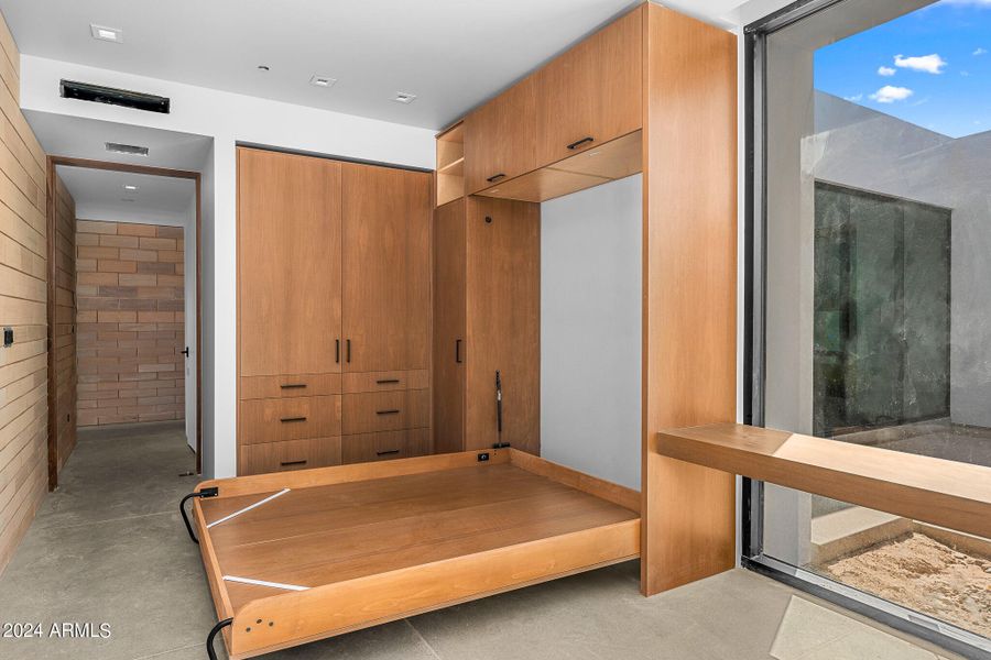 home office with murphy bed