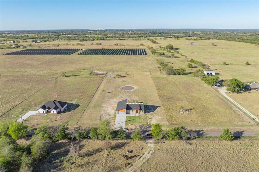 Bird's eye view with a rural view