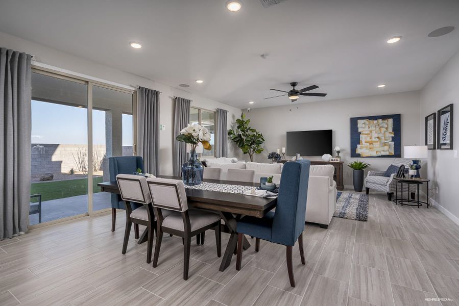 Dining & Great Room | Grand | The Villages at North Copper Canyon – Canyon Series | Surprise, AZ | Landsea Homes