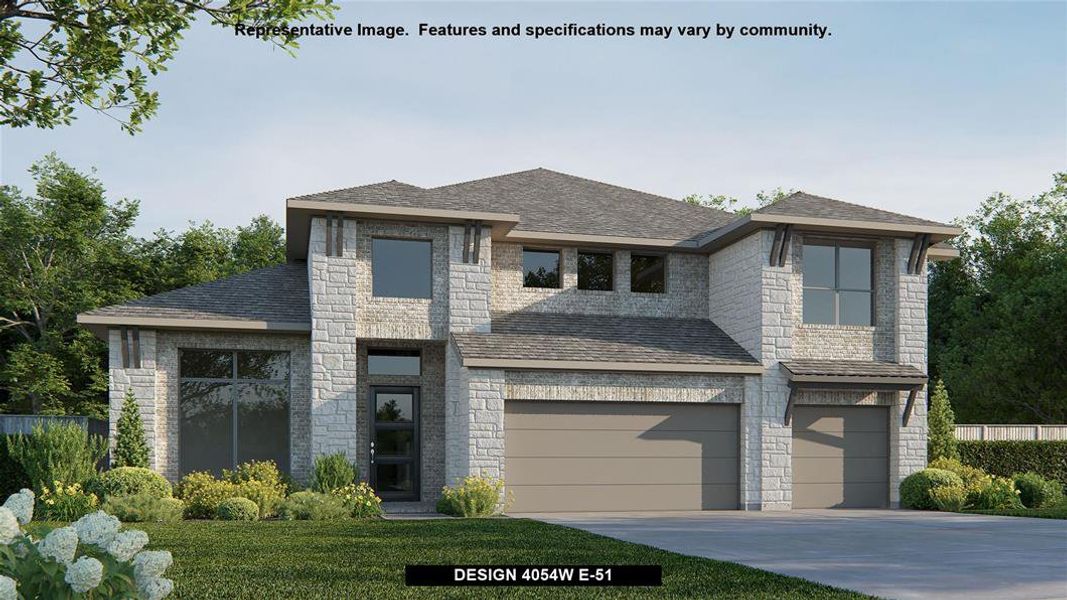 New construction Single-Family house Design 4054W, 101 Teralyn Grove Loop, Willis, TX 77318 - photo