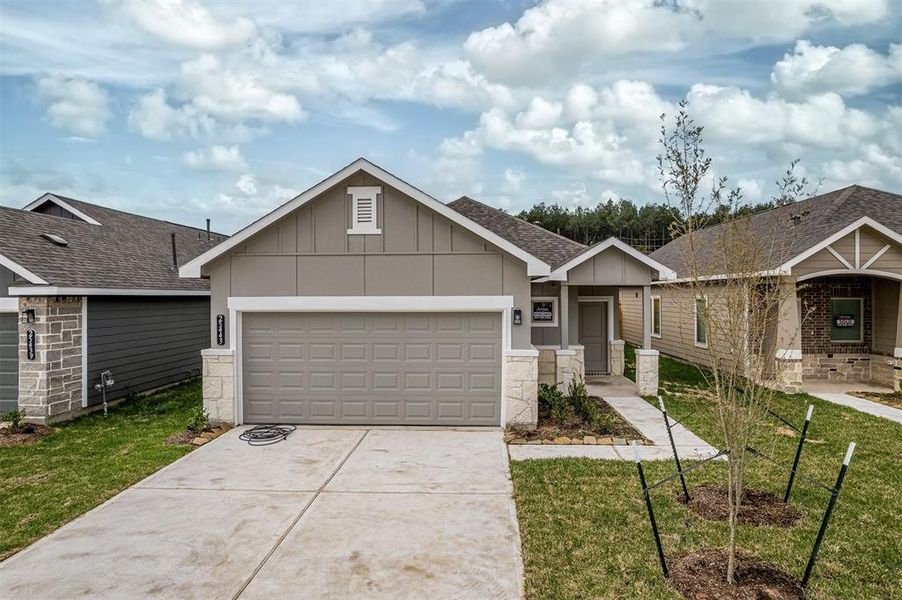 New construction Single-Family house 25443 Lobelia Blossom Lane, Magnolia, TX 77354 Mockingbird- photo