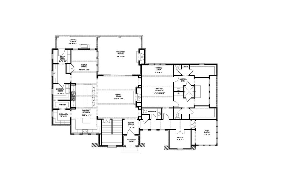 Main Floor Plan - 2827 Sq.Ft.