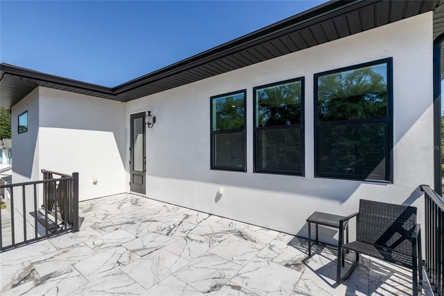 Primary Ensuite Balcony with downtown Tampa views.