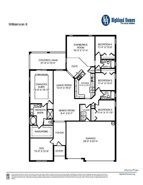 Williamson II - Home Layout