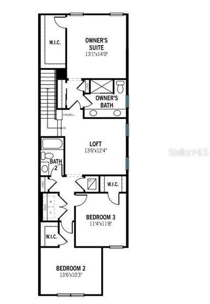 Second Floor End Unit