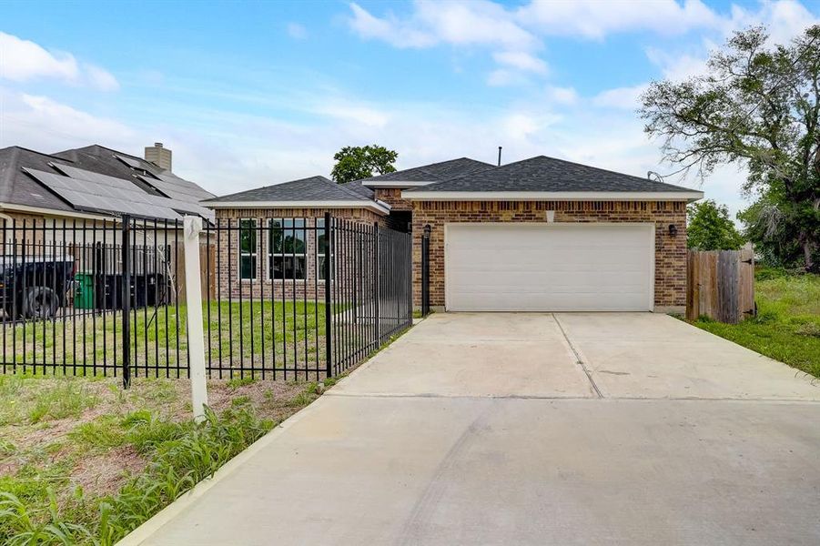 Front gated entrance