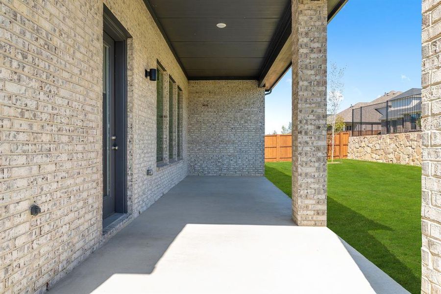 View of patio