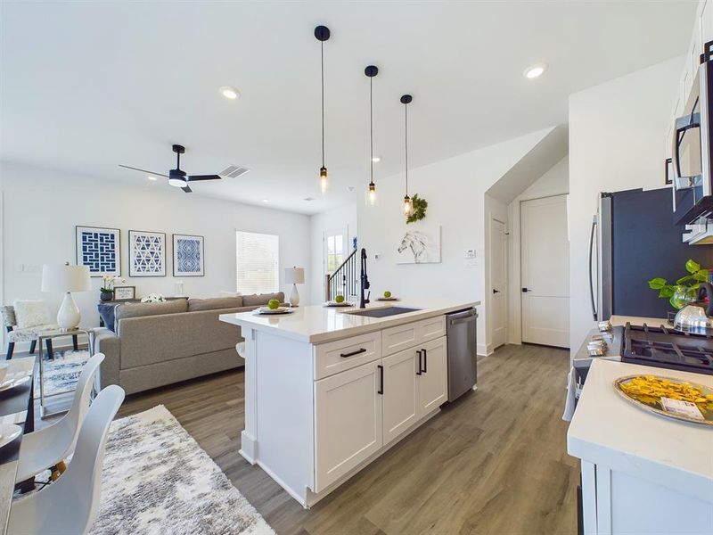 First Floor Kitchen Overlooking Living Area