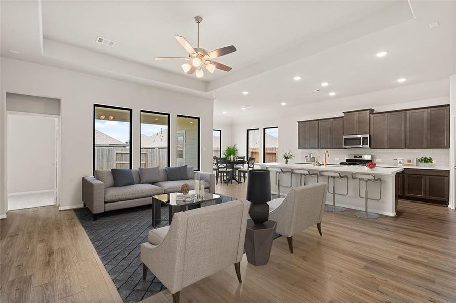 This home boasts a spacious open concept layout that combines the best of modern design and comfort for everyday living.