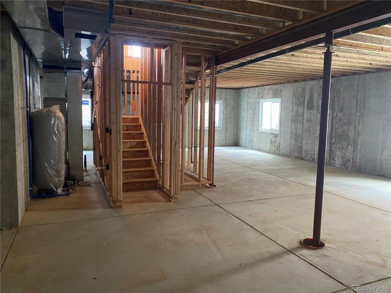 Basement with egress windows