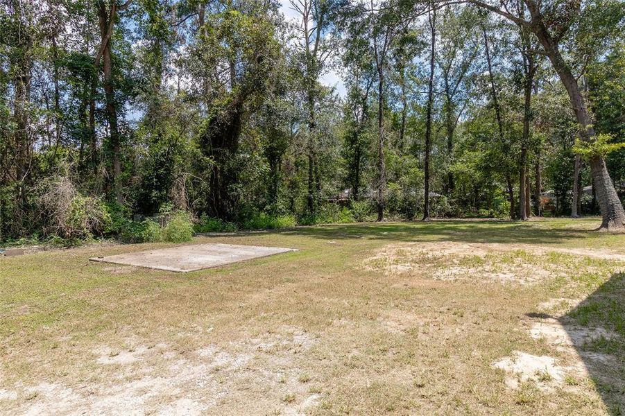 Land offering a blend of open space and natural privacy.