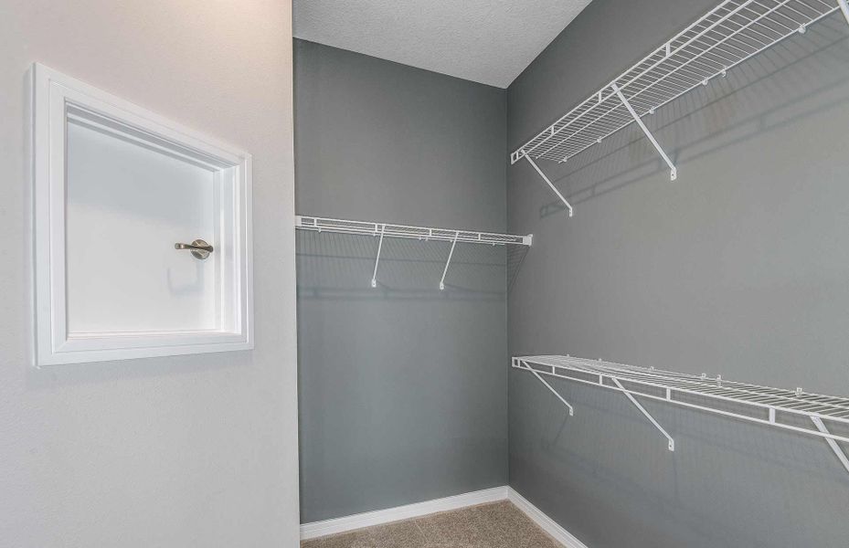 Large Walk-In Closet in Owner's Suite