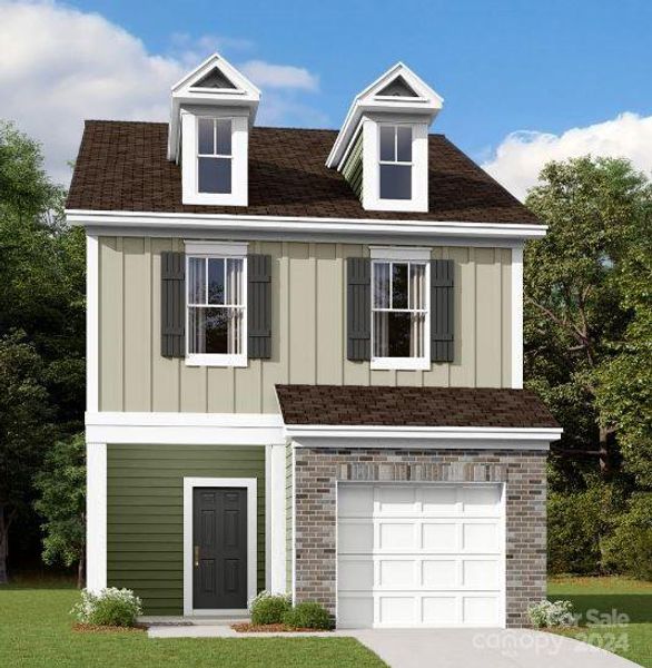 New construction Townhouse house 2030 Highland Park Drive, Charlotte, NC 28269 Wylie- photo