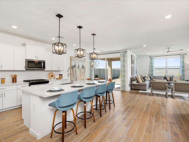 Great Room in the Arlo Floorplan at Abel Ranch