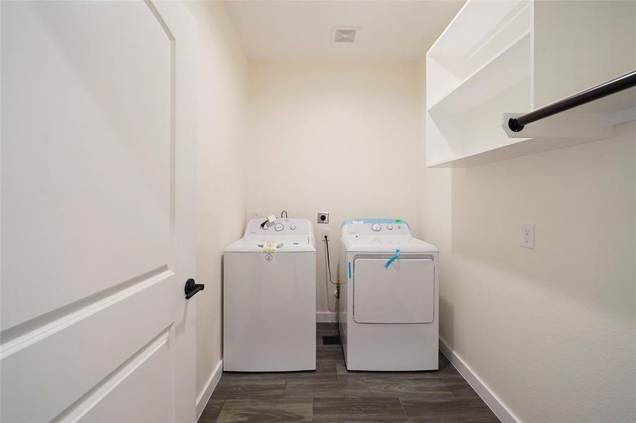 Second floor laundry room.