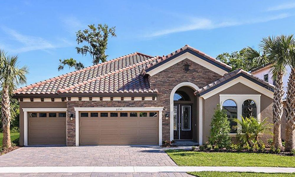 New construction Single-Family house 14986 Rider Pass Drive, Lithia, FL 33547 Biscayne- photo